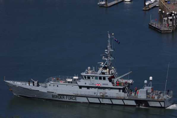 24 May 2020 - 15-26-44 
A frequent weekend visitor - the UK Border Force cutter HMC Seeker.
-----------------
 UK Border Force cutter HMC Seeker.